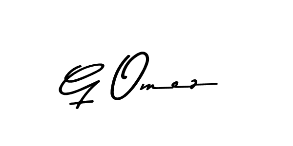 The best way (Asem Kandis PERSONAL USE) to make a short signature is to pick only two or three words in your name. The name G Omez include a total of six letters. For converting this name. G Omez signature style 9 images and pictures png