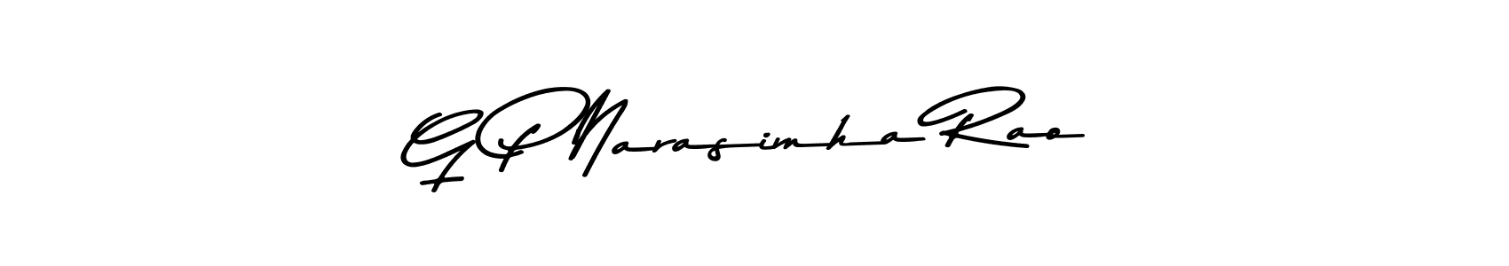 Design your own signature with our free online signature maker. With this signature software, you can create a handwritten (Asem Kandis PERSONAL USE) signature for name G P Narasimha Rao. G P Narasimha Rao signature style 9 images and pictures png