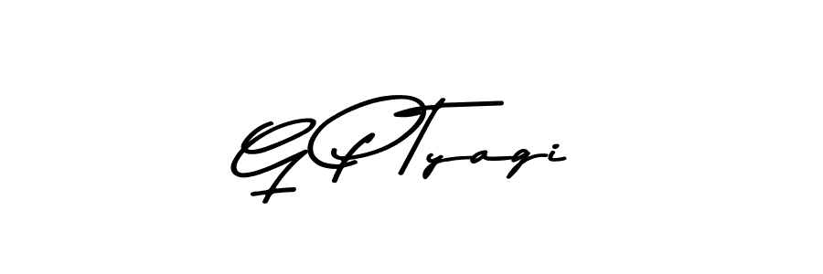 Design your own signature with our free online signature maker. With this signature software, you can create a handwritten (Asem Kandis PERSONAL USE) signature for name G P Tyagi. G P Tyagi signature style 9 images and pictures png