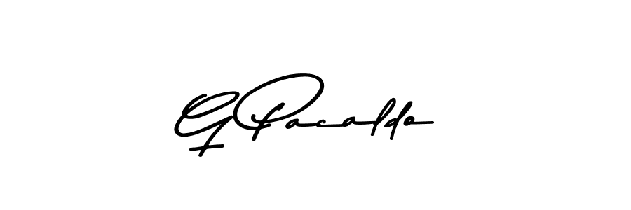 Use a signature maker to create a handwritten signature online. With this signature software, you can design (Asem Kandis PERSONAL USE) your own signature for name G Pacaldo. G Pacaldo signature style 9 images and pictures png