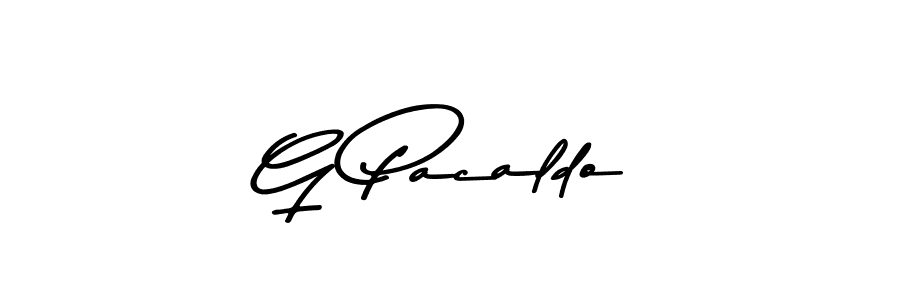 Use a signature maker to create a handwritten signature online. With this signature software, you can design (Asem Kandis PERSONAL USE) your own signature for name G Pacaldo. G Pacaldo signature style 9 images and pictures png