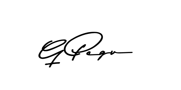 Design your own signature with our free online signature maker. With this signature software, you can create a handwritten (Asem Kandis PERSONAL USE) signature for name G Pegu. G Pegu signature style 9 images and pictures png