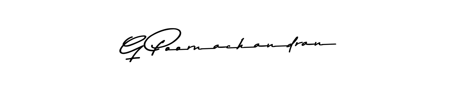 Asem Kandis PERSONAL USE is a professional signature style that is perfect for those who want to add a touch of class to their signature. It is also a great choice for those who want to make their signature more unique. Get G Poornachandran name to fancy signature for free. G Poornachandran signature style 9 images and pictures png