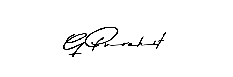 G Purohit stylish signature style. Best Handwritten Sign (Asem Kandis PERSONAL USE) for my name. Handwritten Signature Collection Ideas for my name G Purohit. G Purohit signature style 9 images and pictures png