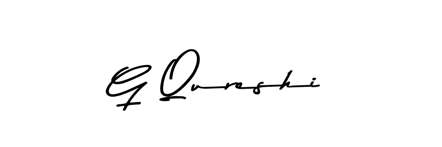 You should practise on your own different ways (Asem Kandis PERSONAL USE) to write your name (G Qureshi) in signature. don't let someone else do it for you. G Qureshi signature style 9 images and pictures png