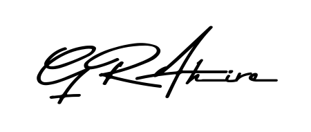 This is the best signature style for the G R Ahire name. Also you like these signature font (Asem Kandis PERSONAL USE). Mix name signature. G R Ahire signature style 9 images and pictures png