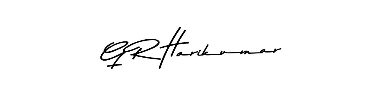Design your own signature with our free online signature maker. With this signature software, you can create a handwritten (Asem Kandis PERSONAL USE) signature for name G R Harikumar. G R Harikumar signature style 9 images and pictures png