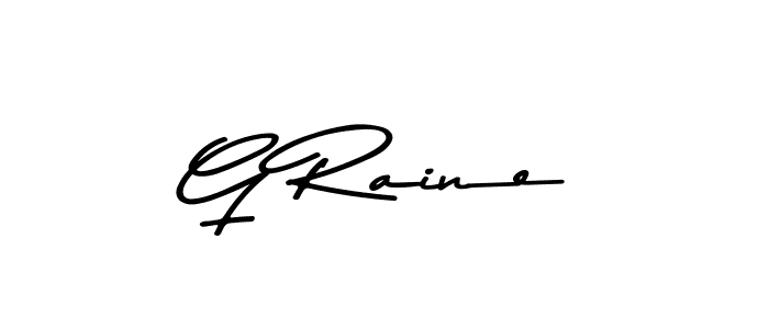 The best way (Asem Kandis PERSONAL USE) to make a short signature is to pick only two or three words in your name. The name G Raine include a total of six letters. For converting this name. G Raine signature style 9 images and pictures png