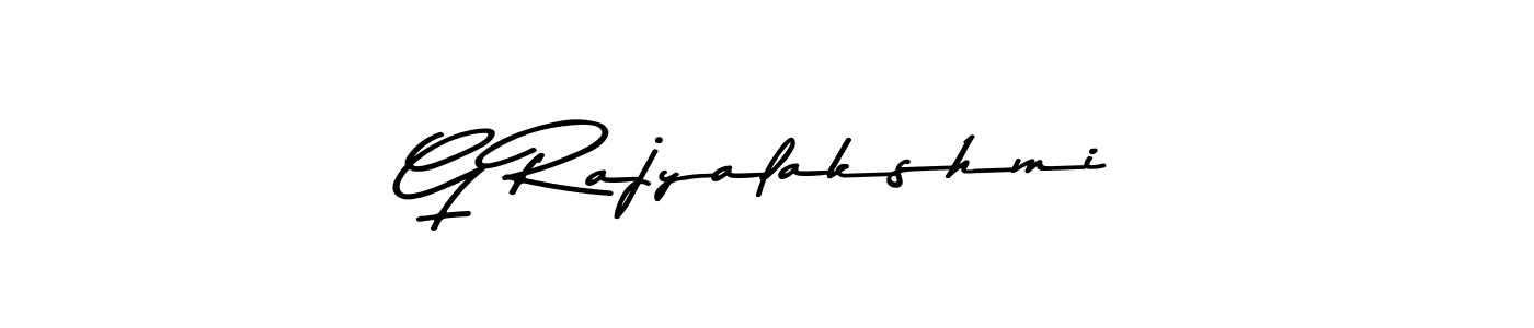 The best way (Asem Kandis PERSONAL USE) to make a short signature is to pick only two or three words in your name. The name G Rajyalakshmi include a total of six letters. For converting this name. G Rajyalakshmi signature style 9 images and pictures png