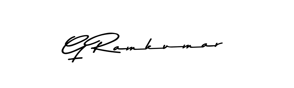 This is the best signature style for the G Ramkumar name. Also you like these signature font (Asem Kandis PERSONAL USE). Mix name signature. G Ramkumar signature style 9 images and pictures png