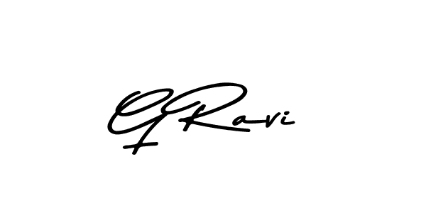 Make a beautiful signature design for name G Ravi. With this signature (Asem Kandis PERSONAL USE) style, you can create a handwritten signature for free. G Ravi signature style 9 images and pictures png