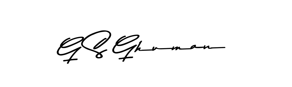 You should practise on your own different ways (Asem Kandis PERSONAL USE) to write your name (G S Ghuman) in signature. don't let someone else do it for you. G S Ghuman signature style 9 images and pictures png