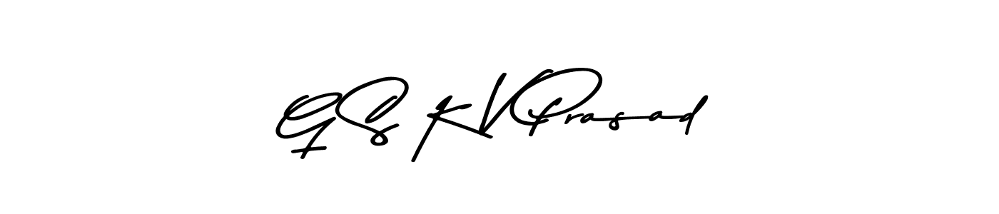You should practise on your own different ways (Asem Kandis PERSONAL USE) to write your name (G S K V Prasad) in signature. don't let someone else do it for you. G S K V Prasad signature style 9 images and pictures png