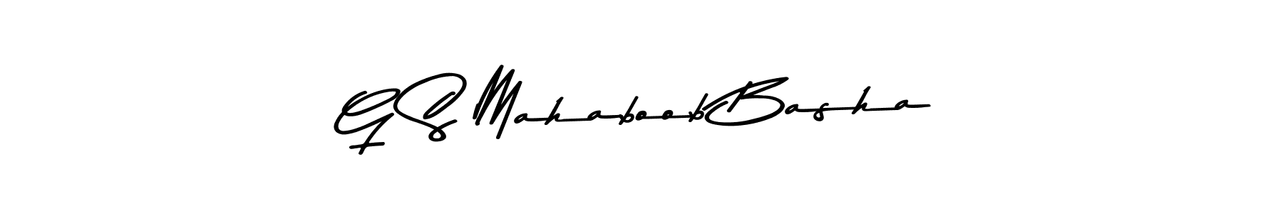 Use a signature maker to create a handwritten signature online. With this signature software, you can design (Asem Kandis PERSONAL USE) your own signature for name G S Mahaboob Basha. G S Mahaboob Basha signature style 9 images and pictures png