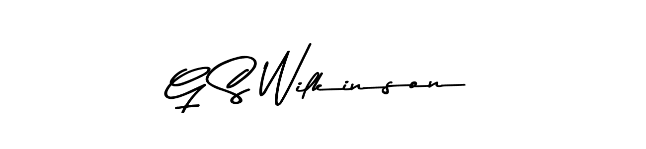 Also You can easily find your signature by using the search form. We will create G S Wilkinson name handwritten signature images for you free of cost using Asem Kandis PERSONAL USE sign style. G S Wilkinson signature style 9 images and pictures png