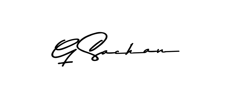 How to make G Sachan signature? Asem Kandis PERSONAL USE is a professional autograph style. Create handwritten signature for G Sachan name. G Sachan signature style 9 images and pictures png