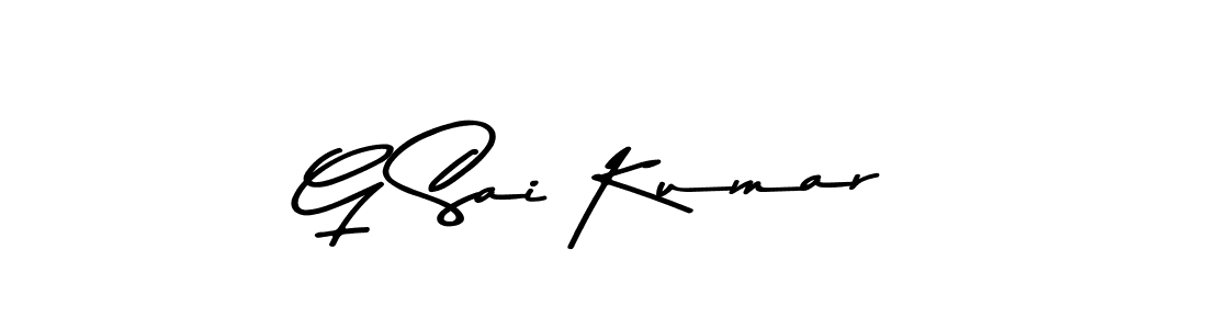 Make a beautiful signature design for name G Sai Kumar. With this signature (Asem Kandis PERSONAL USE) style, you can create a handwritten signature for free. G Sai Kumar signature style 9 images and pictures png