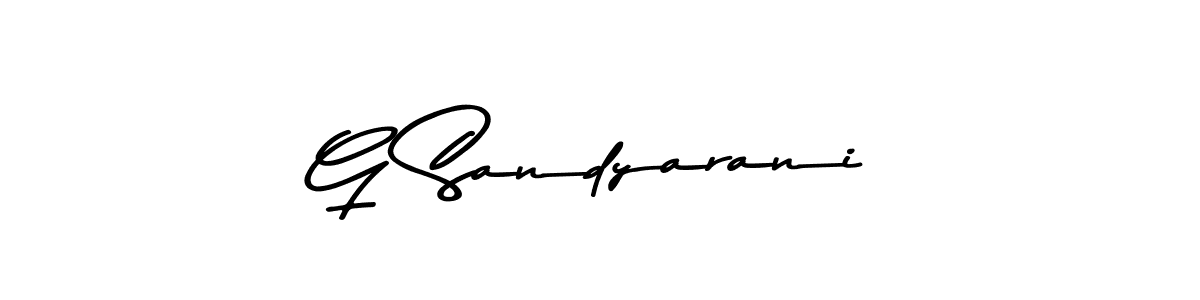 Also You can easily find your signature by using the search form. We will create G Sandyarani name handwritten signature images for you free of cost using Asem Kandis PERSONAL USE sign style. G Sandyarani signature style 9 images and pictures png