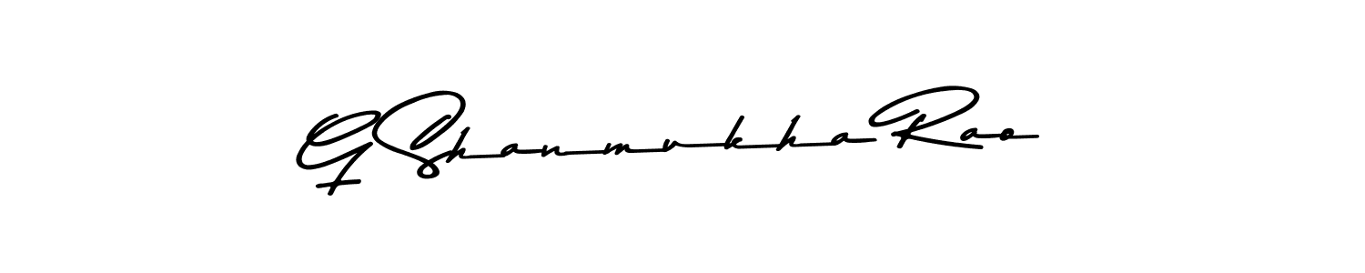 How to make G Shanmukha Rao signature? Asem Kandis PERSONAL USE is a professional autograph style. Create handwritten signature for G Shanmukha Rao name. G Shanmukha Rao signature style 9 images and pictures png