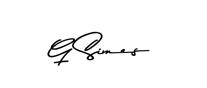 How to make G Simes signature? Asem Kandis PERSONAL USE is a professional autograph style. Create handwritten signature for G Simes name. G Simes signature style 9 images and pictures png