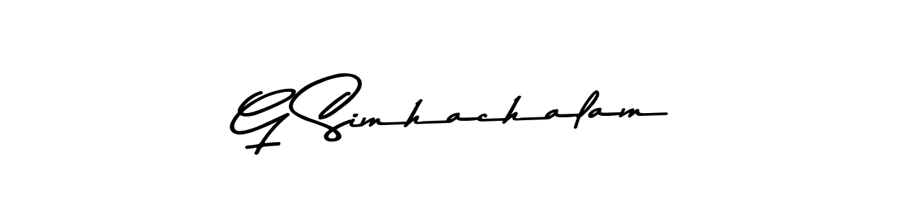 Similarly Asem Kandis PERSONAL USE is the best handwritten signature design. Signature creator online .You can use it as an online autograph creator for name G Simhachalam. G Simhachalam signature style 9 images and pictures png