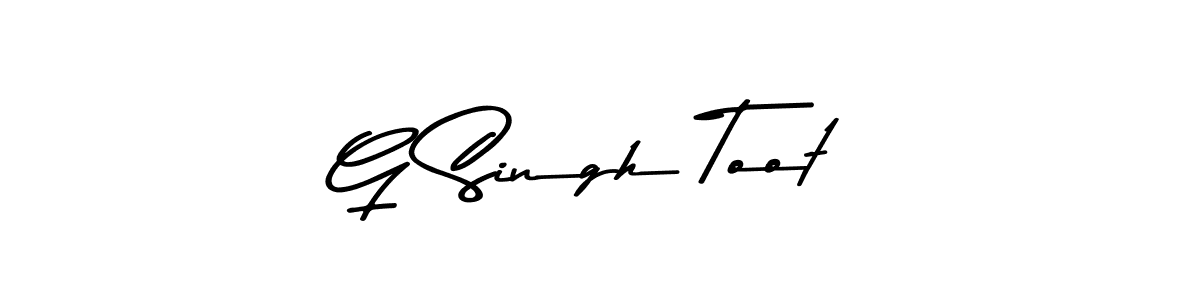 You should practise on your own different ways (Asem Kandis PERSONAL USE) to write your name (G Singh Toot) in signature. don't let someone else do it for you. G Singh Toot signature style 9 images and pictures png