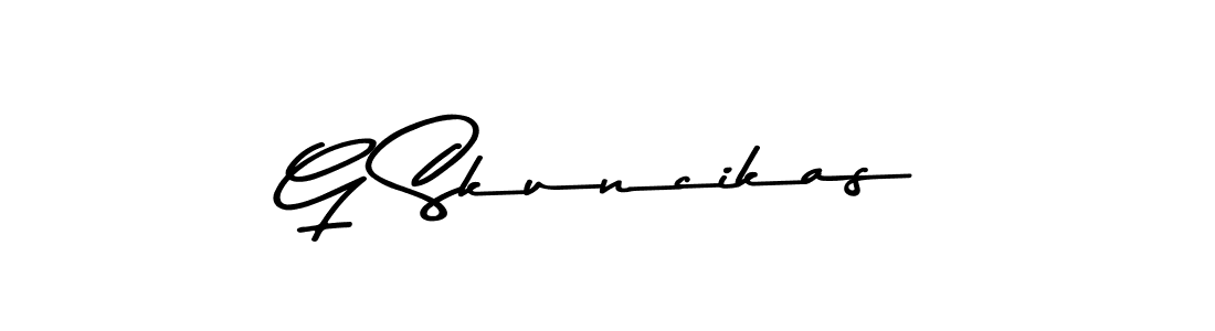 How to make G Skuncikas signature? Asem Kandis PERSONAL USE is a professional autograph style. Create handwritten signature for G Skuncikas name. G Skuncikas signature style 9 images and pictures png