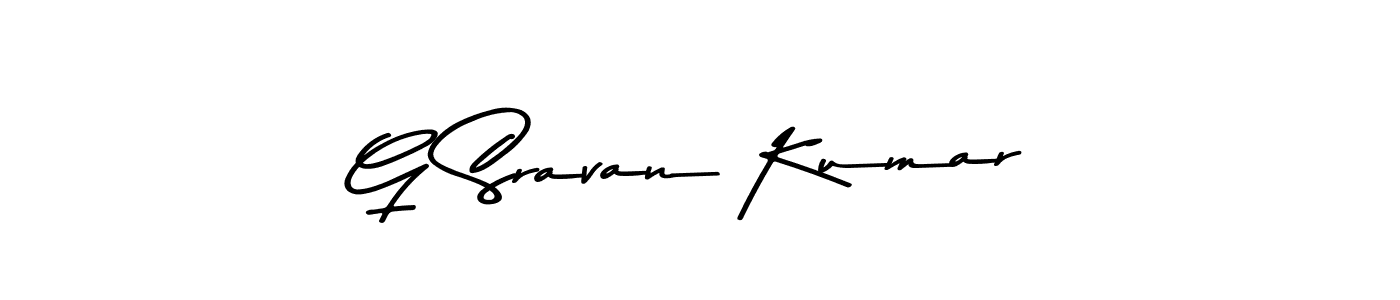 G Sravan Kumar stylish signature style. Best Handwritten Sign (Asem Kandis PERSONAL USE) for my name. Handwritten Signature Collection Ideas for my name G Sravan Kumar. G Sravan Kumar signature style 9 images and pictures png