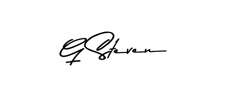 The best way (Asem Kandis PERSONAL USE) to make a short signature is to pick only two or three words in your name. The name G Steven include a total of six letters. For converting this name. G Steven signature style 9 images and pictures png