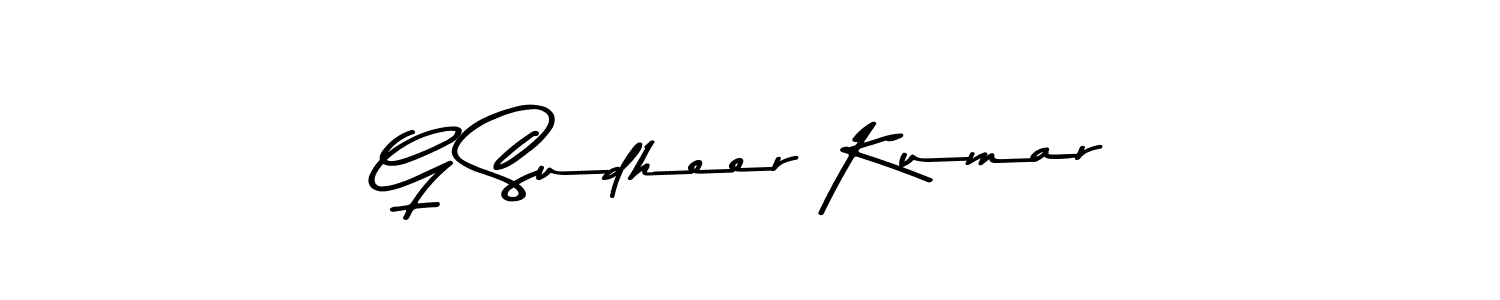 Also we have G Sudheer Kumar name is the best signature style. Create professional handwritten signature collection using Asem Kandis PERSONAL USE autograph style. G Sudheer Kumar signature style 9 images and pictures png