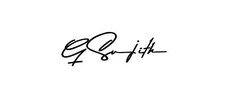 G Sujith stylish signature style. Best Handwritten Sign (Asem Kandis PERSONAL USE) for my name. Handwritten Signature Collection Ideas for my name G Sujith. G Sujith signature style 9 images and pictures png