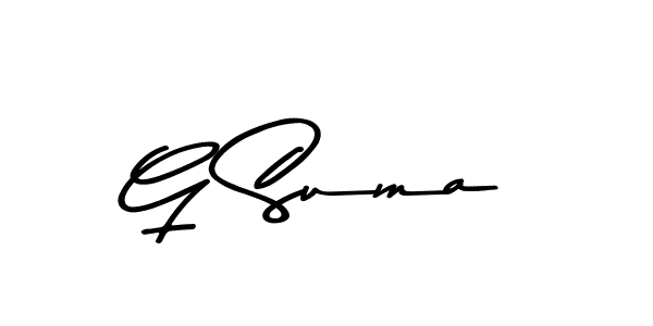 G Suma stylish signature style. Best Handwritten Sign (Asem Kandis PERSONAL USE) for my name. Handwritten Signature Collection Ideas for my name G Suma. G Suma signature style 9 images and pictures png