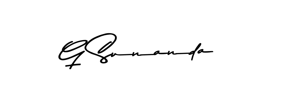 if you are searching for the best signature style for your name G Sunanda. so please give up your signature search. here we have designed multiple signature styles  using Asem Kandis PERSONAL USE. G Sunanda signature style 9 images and pictures png