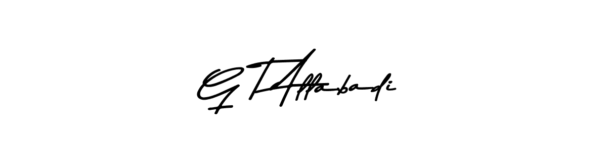 Also we have G T Allabadi name is the best signature style. Create professional handwritten signature collection using Asem Kandis PERSONAL USE autograph style. G T Allabadi signature style 9 images and pictures png