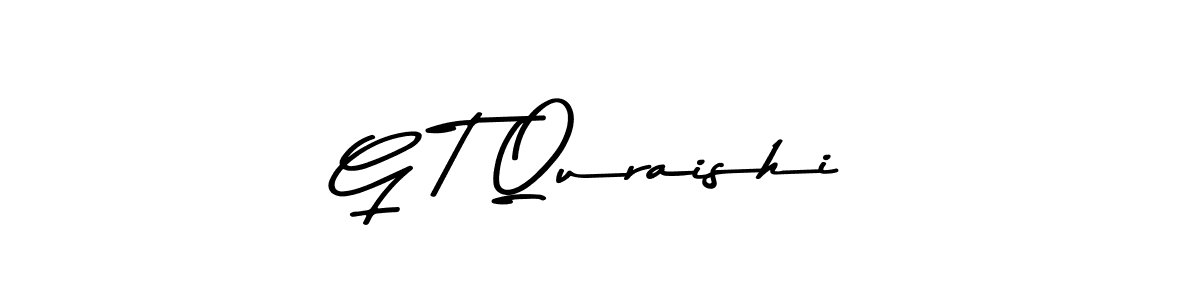 You should practise on your own different ways (Asem Kandis PERSONAL USE) to write your name (G T Quraishi) in signature. don't let someone else do it for you. G T Quraishi signature style 9 images and pictures png