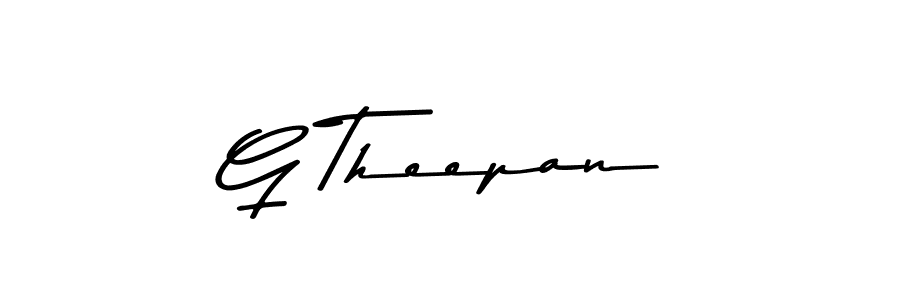 Use a signature maker to create a handwritten signature online. With this signature software, you can design (Asem Kandis PERSONAL USE) your own signature for name G Theepan. G Theepan signature style 9 images and pictures png