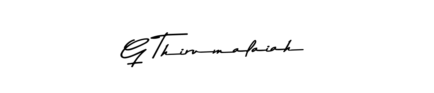 Also You can easily find your signature by using the search form. We will create G Thirumalaiah name handwritten signature images for you free of cost using Asem Kandis PERSONAL USE sign style. G Thirumalaiah signature style 9 images and pictures png