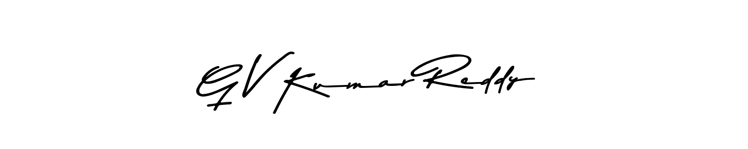 The best way (Asem Kandis PERSONAL USE) to make a short signature is to pick only two or three words in your name. The name G V Kumar Reddy include a total of six letters. For converting this name. G V Kumar Reddy signature style 9 images and pictures png