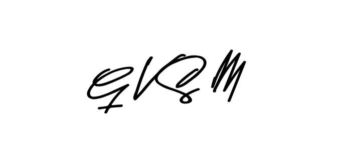 Design your own signature with our free online signature maker. With this signature software, you can create a handwritten (Asem Kandis PERSONAL USE) signature for name G V S M. G V S M signature style 9 images and pictures png