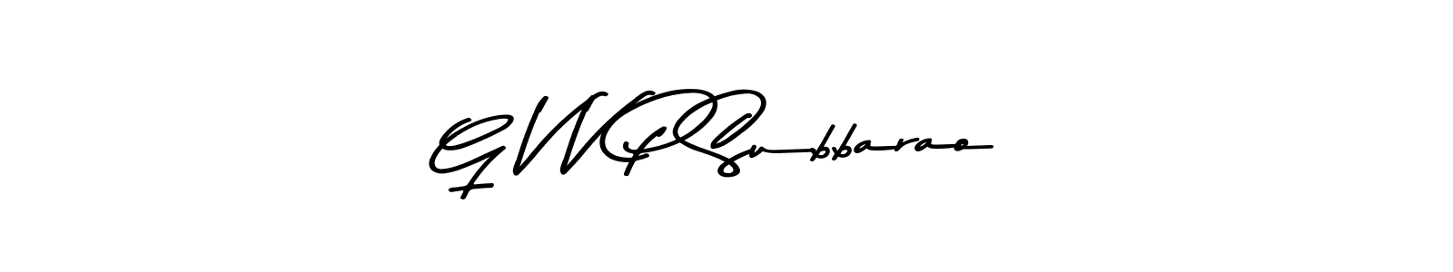 How to make G V V P Subbarao signature? Asem Kandis PERSONAL USE is a professional autograph style. Create handwritten signature for G V V P Subbarao name. G V V P Subbarao signature style 9 images and pictures png