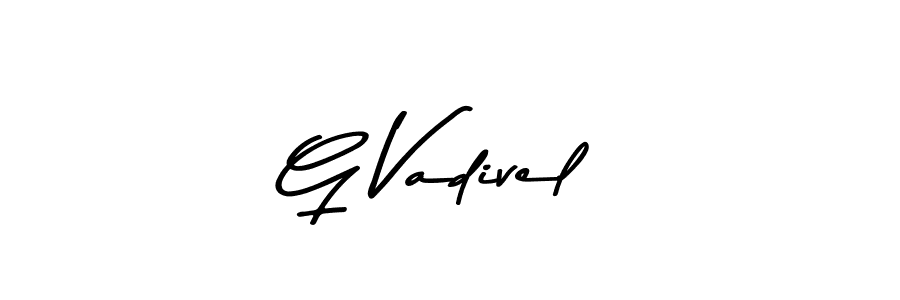 Design your own signature with our free online signature maker. With this signature software, you can create a handwritten (Asem Kandis PERSONAL USE) signature for name G Vadivel. G Vadivel signature style 9 images and pictures png