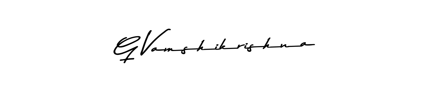 How to make G Vamshikrishna signature? Asem Kandis PERSONAL USE is a professional autograph style. Create handwritten signature for G Vamshikrishna name. G Vamshikrishna signature style 9 images and pictures png