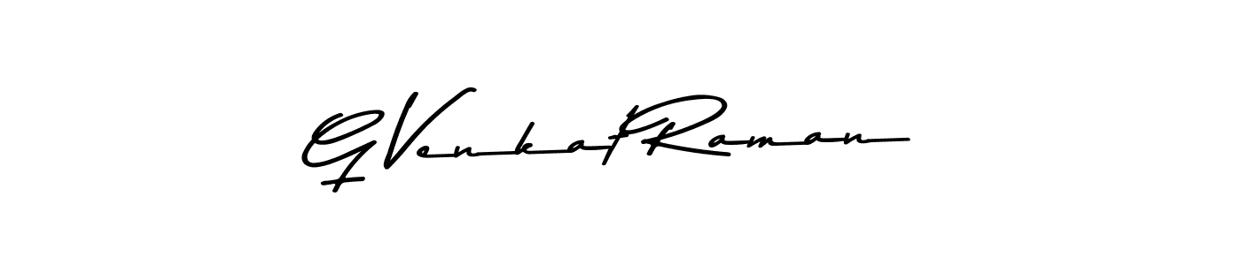 The best way (Asem Kandis PERSONAL USE) to make a short signature is to pick only two or three words in your name. The name G Venkat Raman include a total of six letters. For converting this name. G Venkat Raman signature style 9 images and pictures png