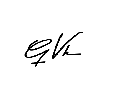 The best way (Asem Kandis PERSONAL USE) to make a short signature is to pick only two or three words in your name. The name G Vh include a total of six letters. For converting this name. G Vh signature style 9 images and pictures png