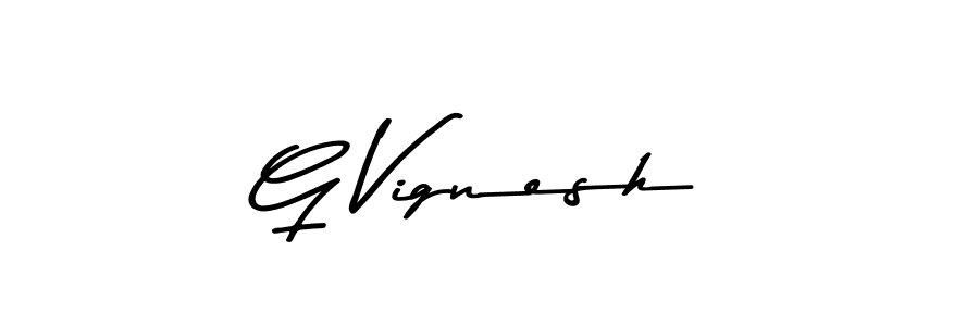 This is the best signature style for the G Vignesh name. Also you like these signature font (Asem Kandis PERSONAL USE). Mix name signature. G Vignesh signature style 9 images and pictures png