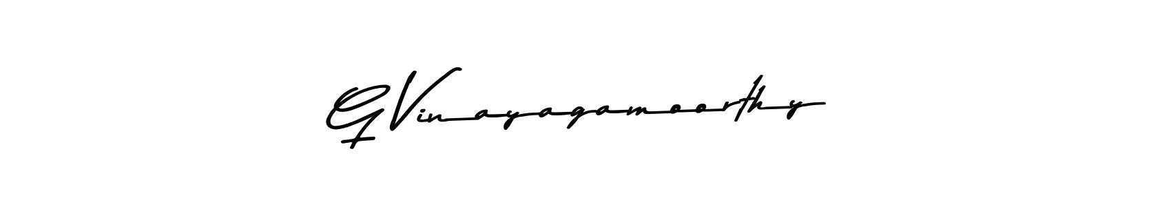 How to make G Vinayagamoorthy name signature. Use Asem Kandis PERSONAL USE style for creating short signs online. This is the latest handwritten sign. G Vinayagamoorthy signature style 9 images and pictures png