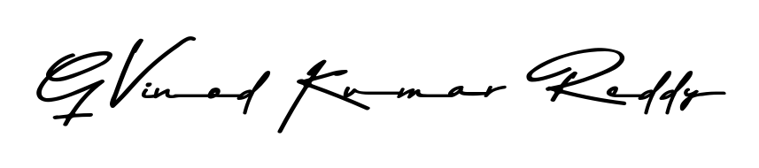 Get inspired by this graceful Asem Kandis PERSONAL USE signature style for name G Vinod Kumar  Reddy. Smooth loops and balanced proportions for everyday use. G Vinod Kumar  Reddy signature style 9 images and pictures png
