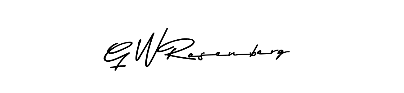 Use a signature maker to create a handwritten signature online. With this signature software, you can design (Asem Kandis PERSONAL USE) your own signature for name G W Rosenberg. G W Rosenberg signature style 9 images and pictures png