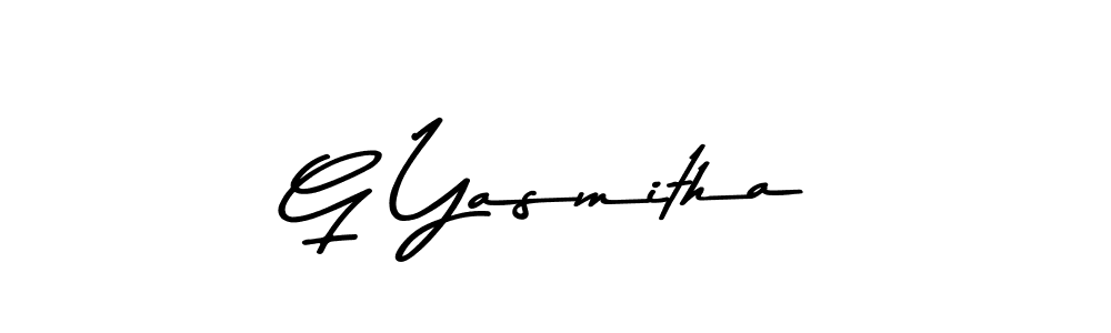 How to make G Yasmitha signature? Asem Kandis PERSONAL USE is a professional autograph style. Create handwritten signature for G Yasmitha name. G Yasmitha signature style 9 images and pictures png