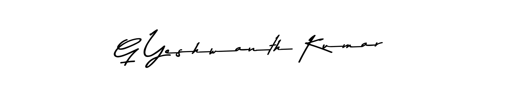 G Yeshwanth Kumar stylish signature style. Best Handwritten Sign (Asem Kandis PERSONAL USE) for my name. Handwritten Signature Collection Ideas for my name G Yeshwanth Kumar. G Yeshwanth Kumar signature style 9 images and pictures png